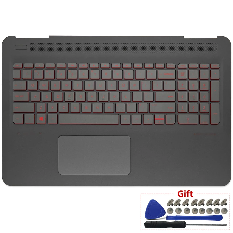 Cubierta trasera LCD para HP OMEN 2nd 15-ax 15-BC 15-DP TPN-Q173 G35, reposamanos, bisagras para teclado, funda superior 905118-001 859735-001