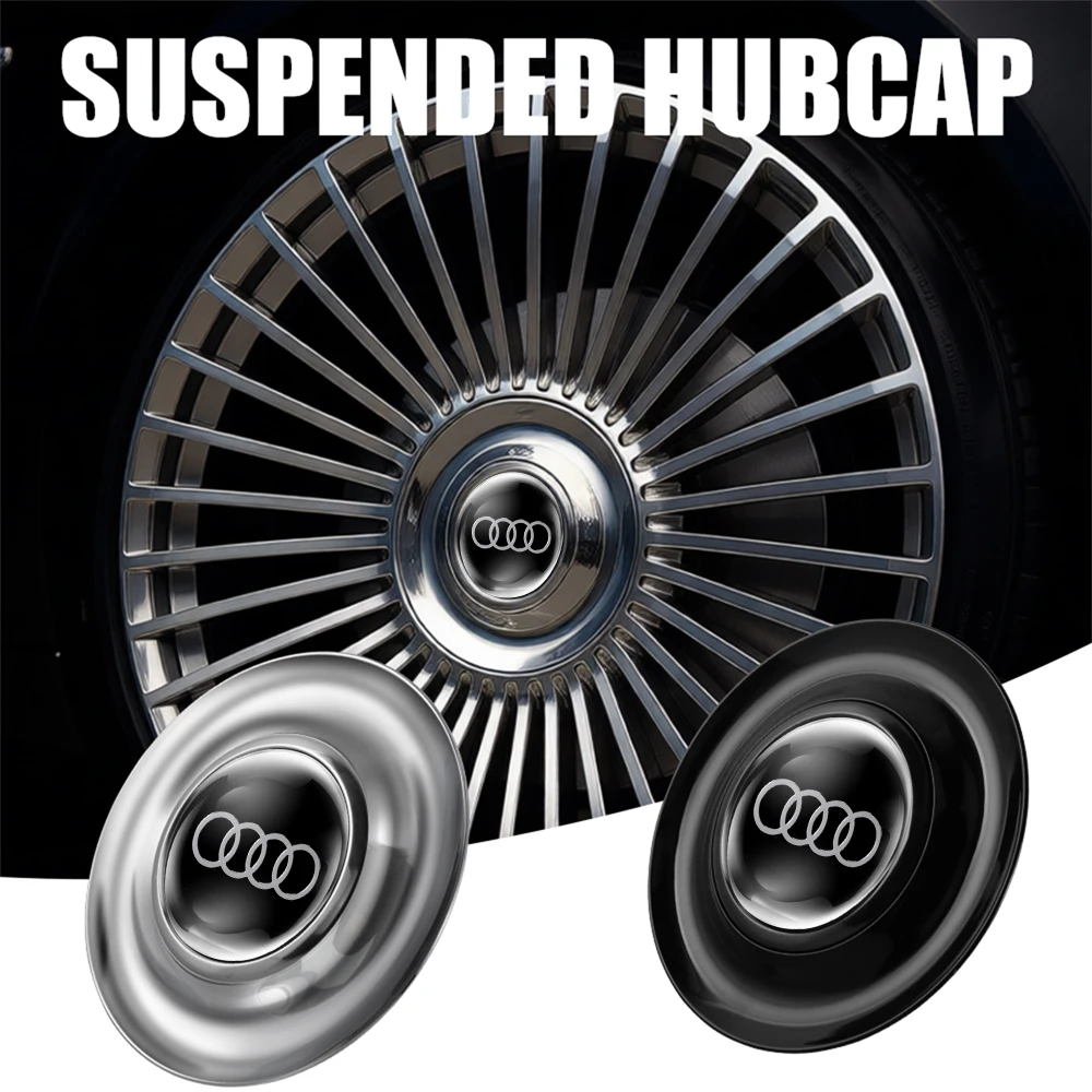 

4pcs 183mm Car Wheel Center Cap Emblem Floating Wheel-Center Caps Accessories for Audi A3 A4 B8 8P B9 8V B6 A5 B7 A1 A6 C6 Q3 Q5