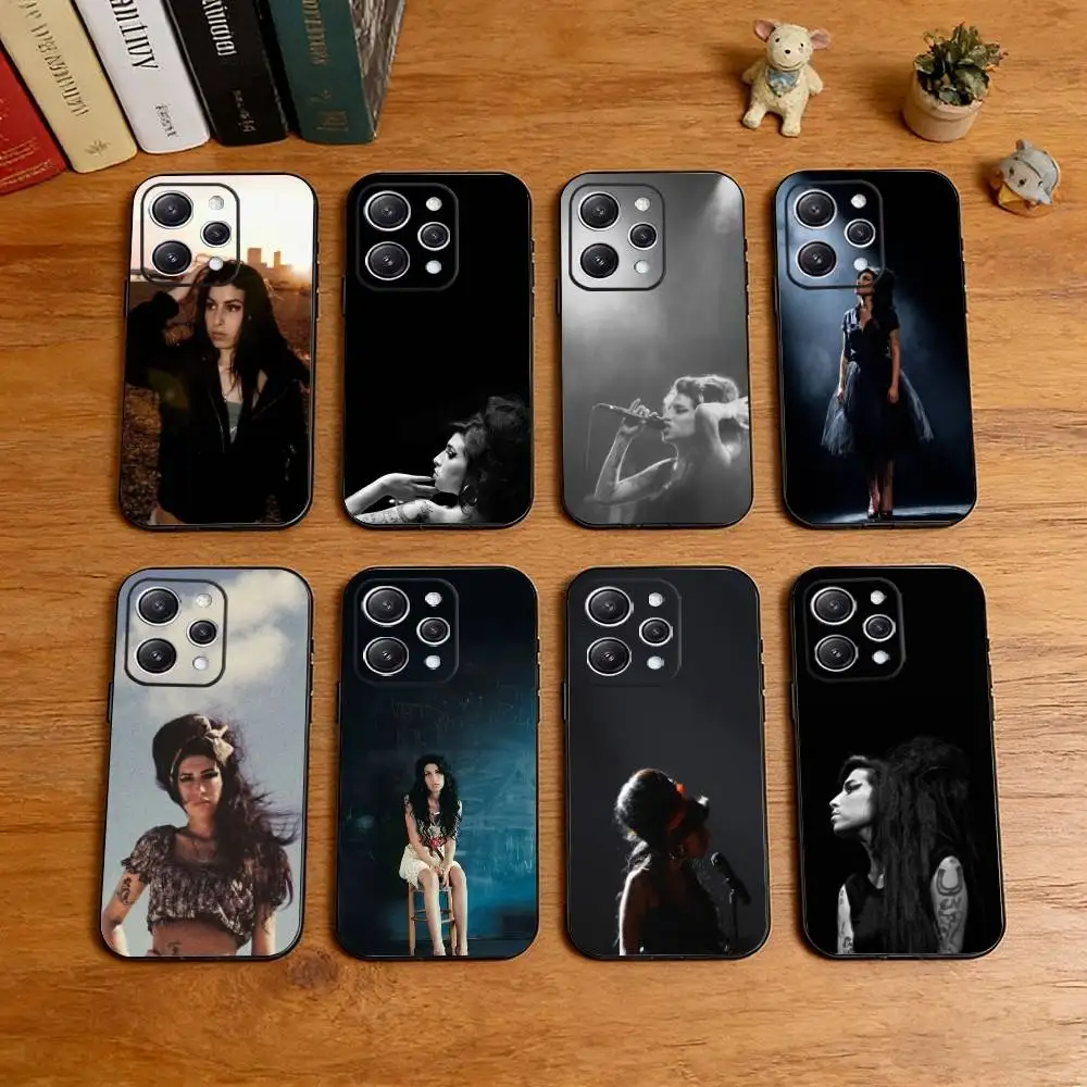 

Singer Amy W-Winehouse Phone Case For iPhone 17, 16,15,14,13,12,11 Plus,Pro Max, Others Soft Black Cover