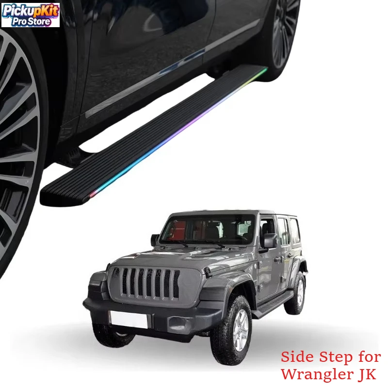 

Heavy-Duty Aluminum Electric Running Boards Automatic Side Steps for Wrangler JK