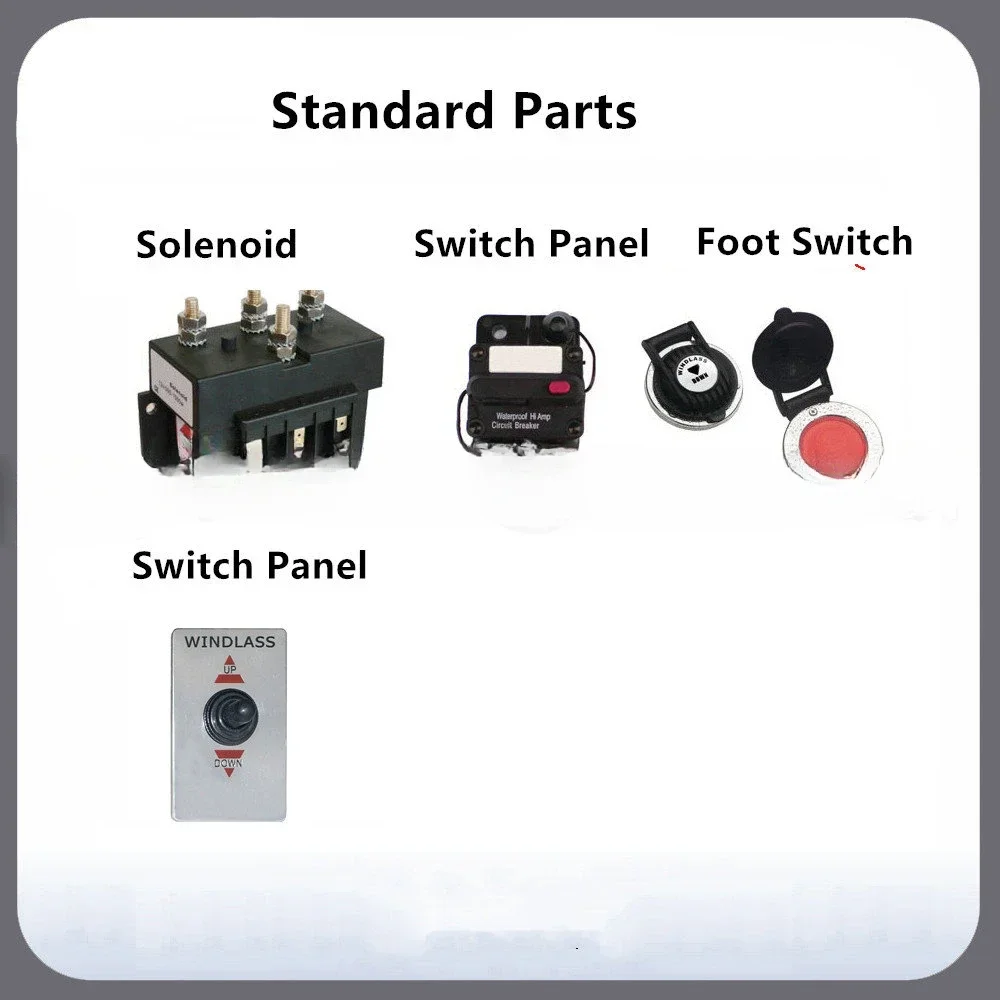 مع كابستان للقوارب من 32 قدم إلى 45 قدم C1012C 12 فولت 1000 واط/600 واط/900 واط الثقيلة عالية السرعة مرساة للقوارب البحرية ونش مكبرة #4