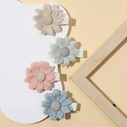 Baby Girl Hair Clip Cute Flower Non Slip Alligator Clip Fully Lined Barrettes Hair Accessories for Newborn Infant Kids Toddler