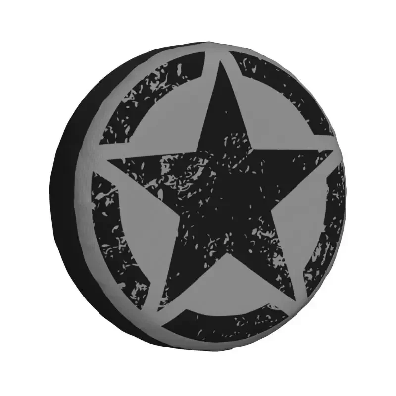 Military Tactical Army Star Spare Tire Cover for Toyota Prado 4WD 4x4 SUV Car Wheel Protector 14