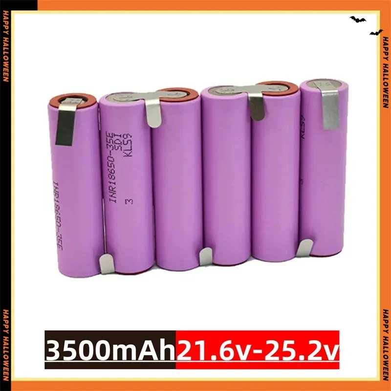 2S1P-6S2P 18650 35E 3500mAh 7000mAh 7.4V 12.6V 14.8V 18V 25.2V 29.6V voor Schroevendraaier Batterijen Lassen 18650 Batterij
