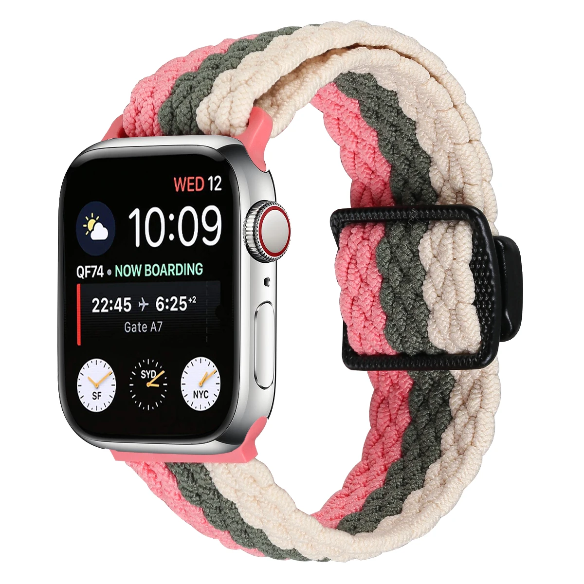 Geflochtene Schlaufe für Apple Watch Band 44 mm 45 mm 42 mm 40 41 mm 46 mm 49 mm Armband Magnetisches iWatch Series Ultra 2 10 9 SE 8 7 6 5 Armband