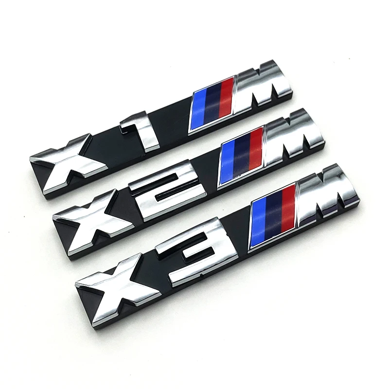 Для BMW M Logo X1 X2 X3 X4 X5 X6 F48 G01 E84 E83 F39 F10 F30 G11 G07 G86 G80 G60 E60 E46 3D автомобильный передний значок эмблема