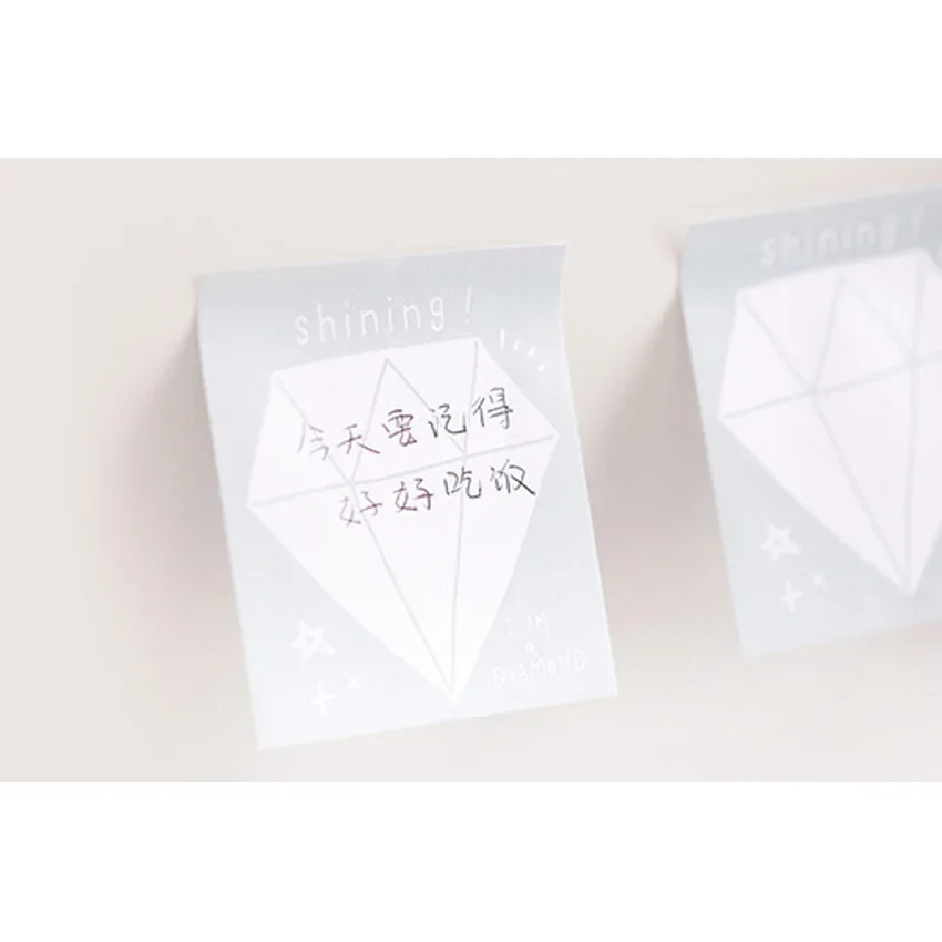 Creative Diamond N Times Post Sticky, Study Memo Schedule Plan, Papelaria Estudantil, Material de Escritório, 4 Pacotes