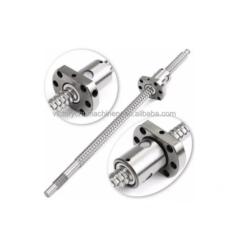 SFU2510 25mm Diameter 100mm Length With Single Nut Precision-Engineered Components Linear Motion CNC Ball Screw for CNC Machine