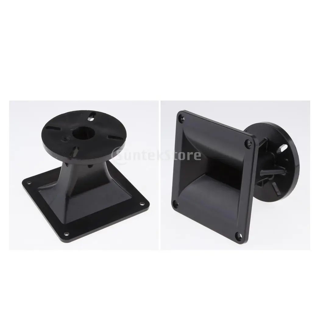 Plastic Loud Speaker Horn Tweeter Wide Angle Wave Guide Flat Tweeter 2 Pieces Set for Car DJ Home Audio