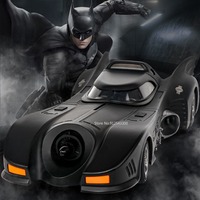 1/18 Scale Batmobile Toys Car Model Alloy Diecast Metal Model Vehicle   with Sound Light Same Film Style Birthday Gifts For Boys