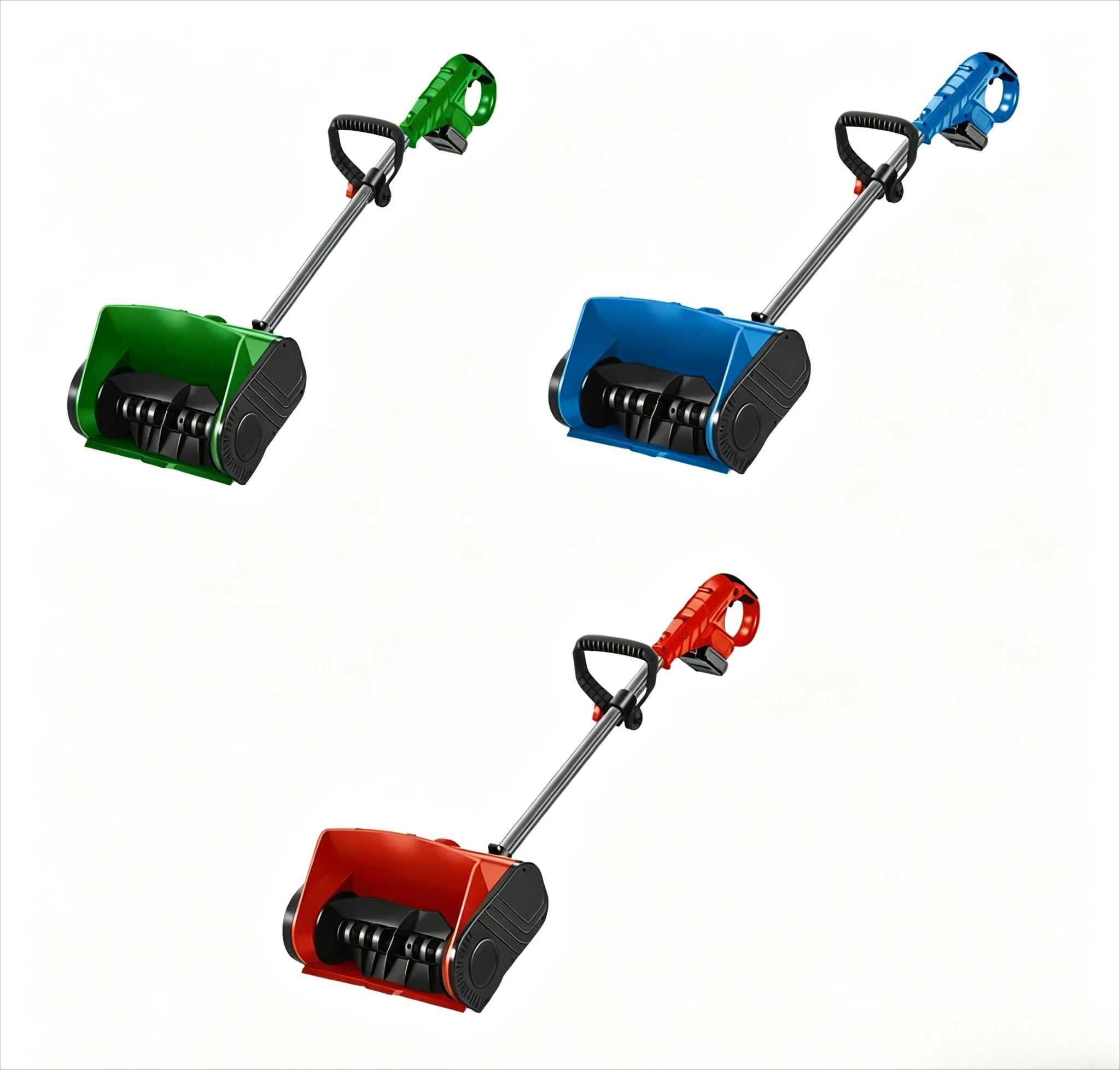 Lithium battery snow plow electric hand push snow thrower small school road home snow clearing artifact