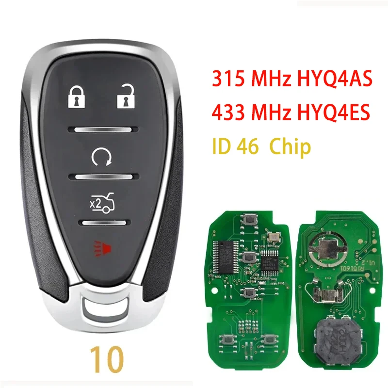 HYQ4ES / HYQ4AS For Chevrolet Blazer Trailblazer Traverse Equinox 2021 2022 2023 Smart Key 315MHz 433MHz ID46 Remote with LG