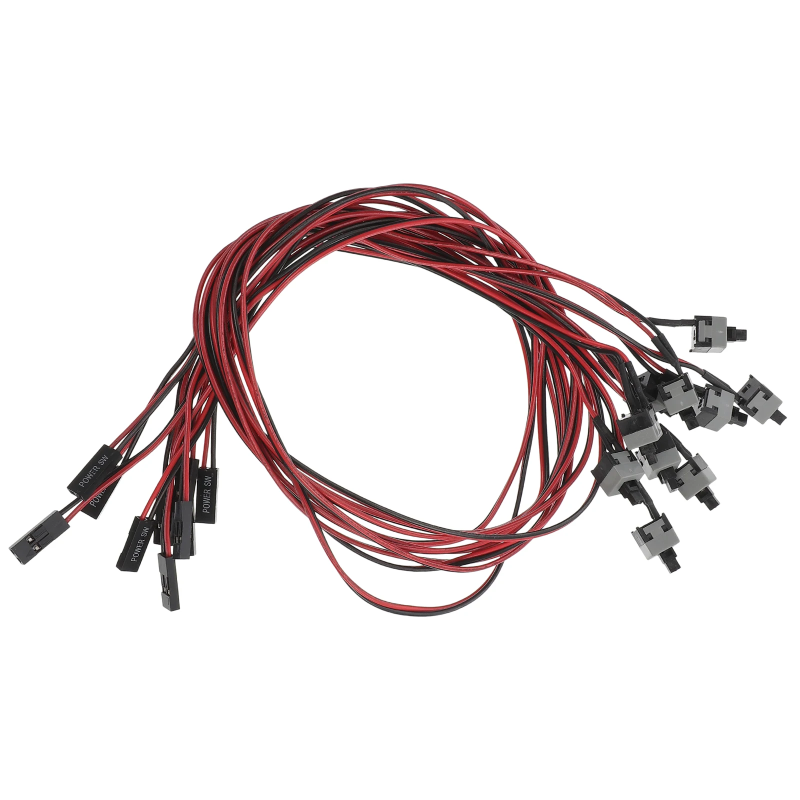 

10 Pcs Power On Off Restart Button Cord Buttons On Off Reset Restart Line Desktop Power Cable Computer Accessory Zero