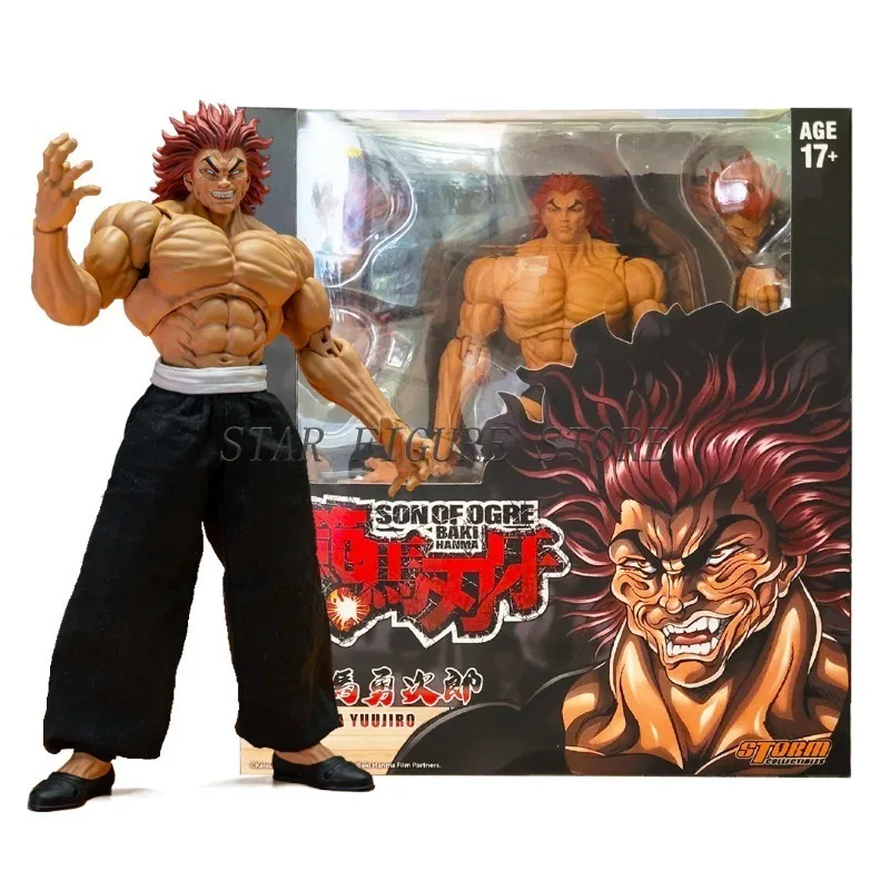 

20cm Hanma Yuujiro Action Figure Model ST Series Baki Hanma Son Of Ogre Figurine Ko Fighting PVC Desktop Ornaments Movable Toys