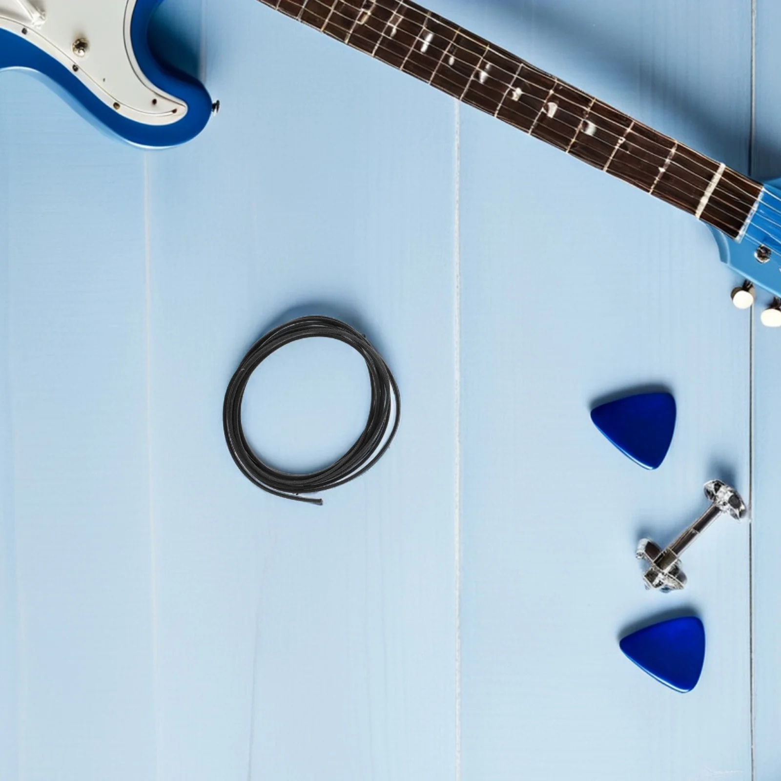 

Waxed Pushback Guitar Wire 10ft Cloth Covered for Electric Guitar and Bass Stable Signal Transmission Accessories