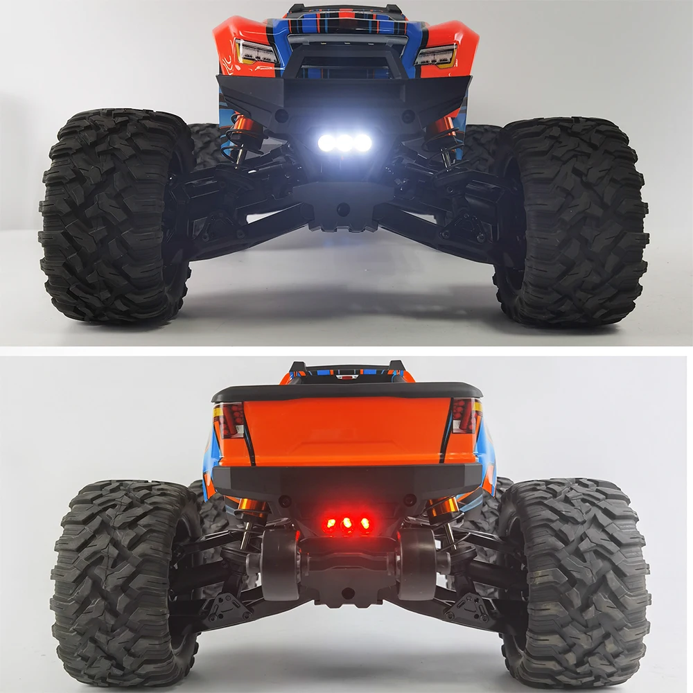 AXSPEED RC Car Front & Rear LED Light Spotlight for 1/10 Maxx WideMaxx Small X 89086-4 RC Crawler Decoration Parts