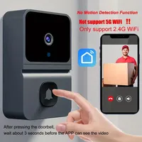 WiFi Video Doorbell Wireless HD Camera 480P Smart Home  Security Protection Two Way Intercom Night Vision Smart Doorbell
