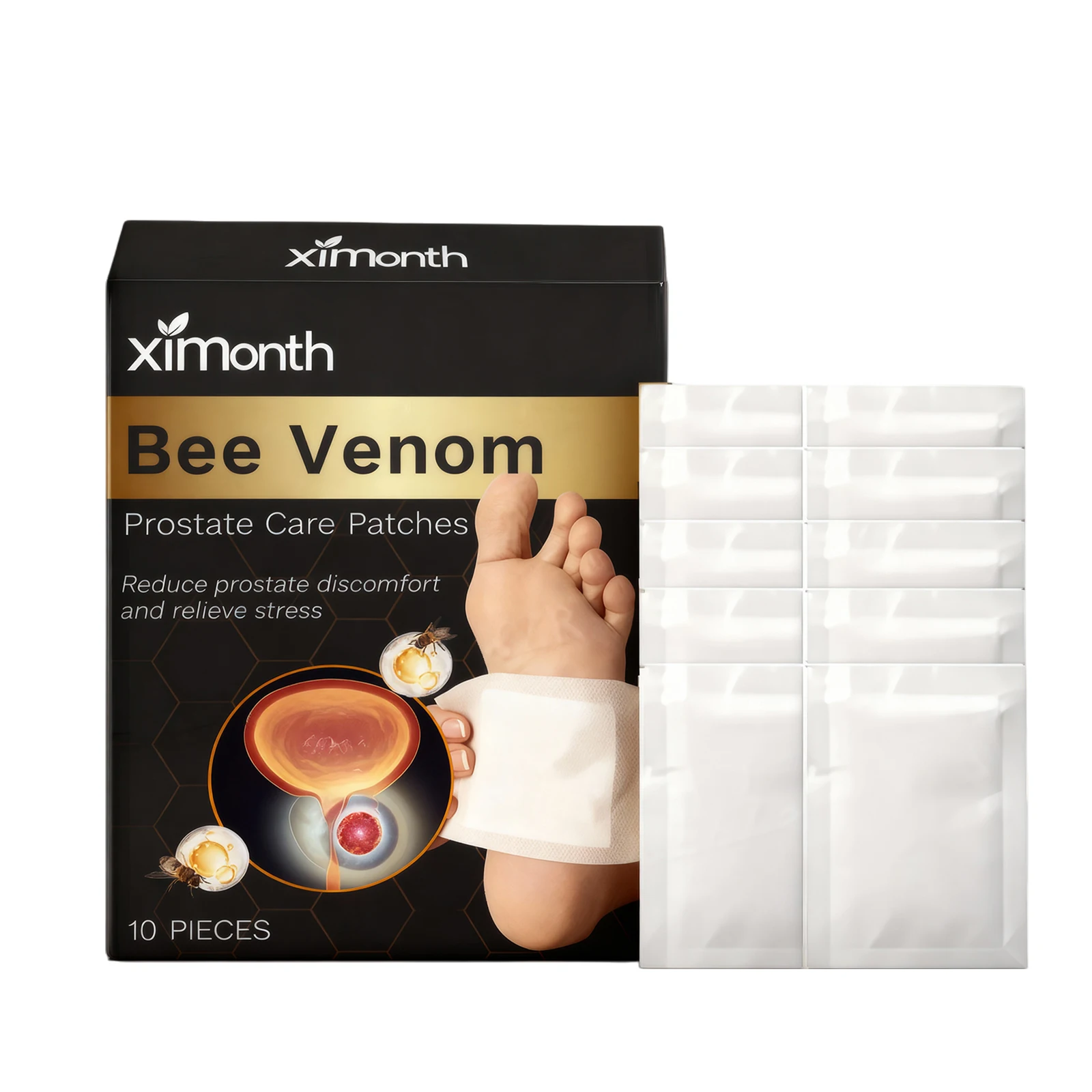 النحل البروستاتا علاج القدم التصحيح تخفيف التهاب الإحليل الانتعاش البولية تعزيز وظيفة الكلى التهاب البروستاتا دعم القدم ملصق #3