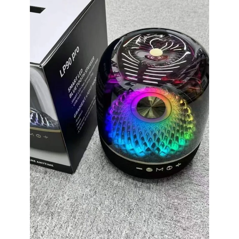 2025 LP90 كريستال برو سمّاعات بلوتوث هارمان باس الجيل الرابع TF فتحة راديو FM صوت عالي الجودة محمول #5