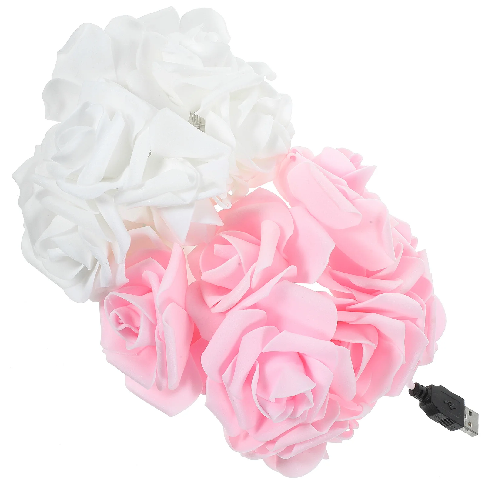 3m 20L USB LED أضواء الورد الإبداعية وحساسة لحفلات المهرجانات وأضواء ديكور المنزل زينة ضوء الورد