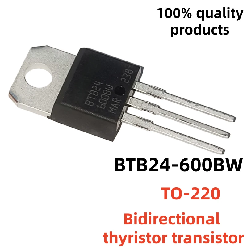 10PCS/5 pairs Brand New and Quality BTB24-600BW BTB24600BW BTA24 TO-220 BTB24-800BW BTB24800BW BTB24A-800 thyristor transistor