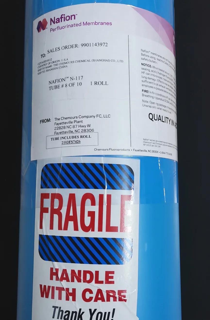 Suitable for DuPont proton exchange membrane N117N115N212 perfluorosulfonic acid cation membrane DuPont Nafion PFSA