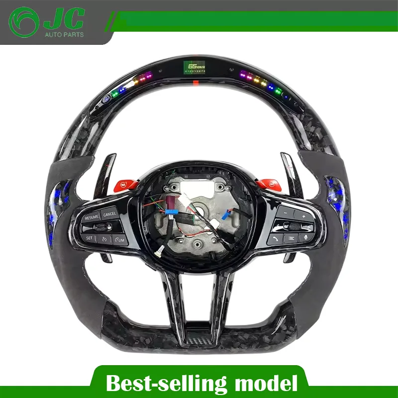 

LED M Sport Carbon Fiber Steering Wheel for BMW G80 G30 G38 G01 G02 G05 G06 G07 G08 G18 G20 G21 G22 F40 F44 G24