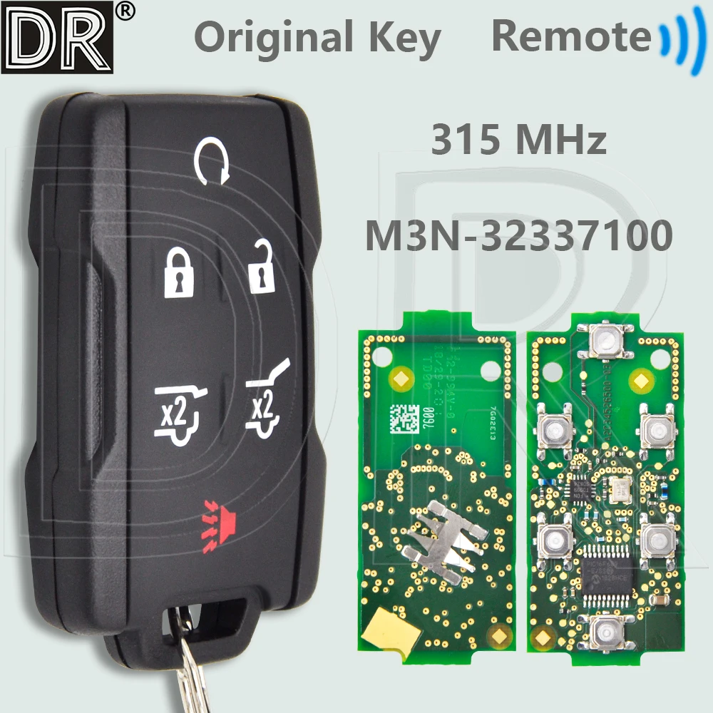 

DR Original 13577766 M3N-32337100 315MHz Keyless Entry Car Remote Key For Chevrolet Suburban Tahoe Silverado