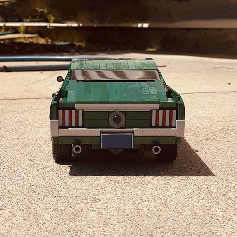 1400 قطعة MOC BULLITT Mustanger لتقوم بها بنفسك Bullitt Edition التعليم نموذج اللبنات عيد ميلاد اللعب هدية