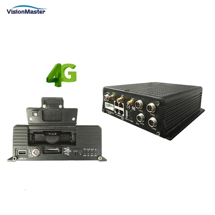 

2023 MDVR/MNVR Hybrid 1080P IPC 4CH 6PIN Aviation and 4CH RJ-45 Ports MDVR GPS 4G WIFI Bus Trucks