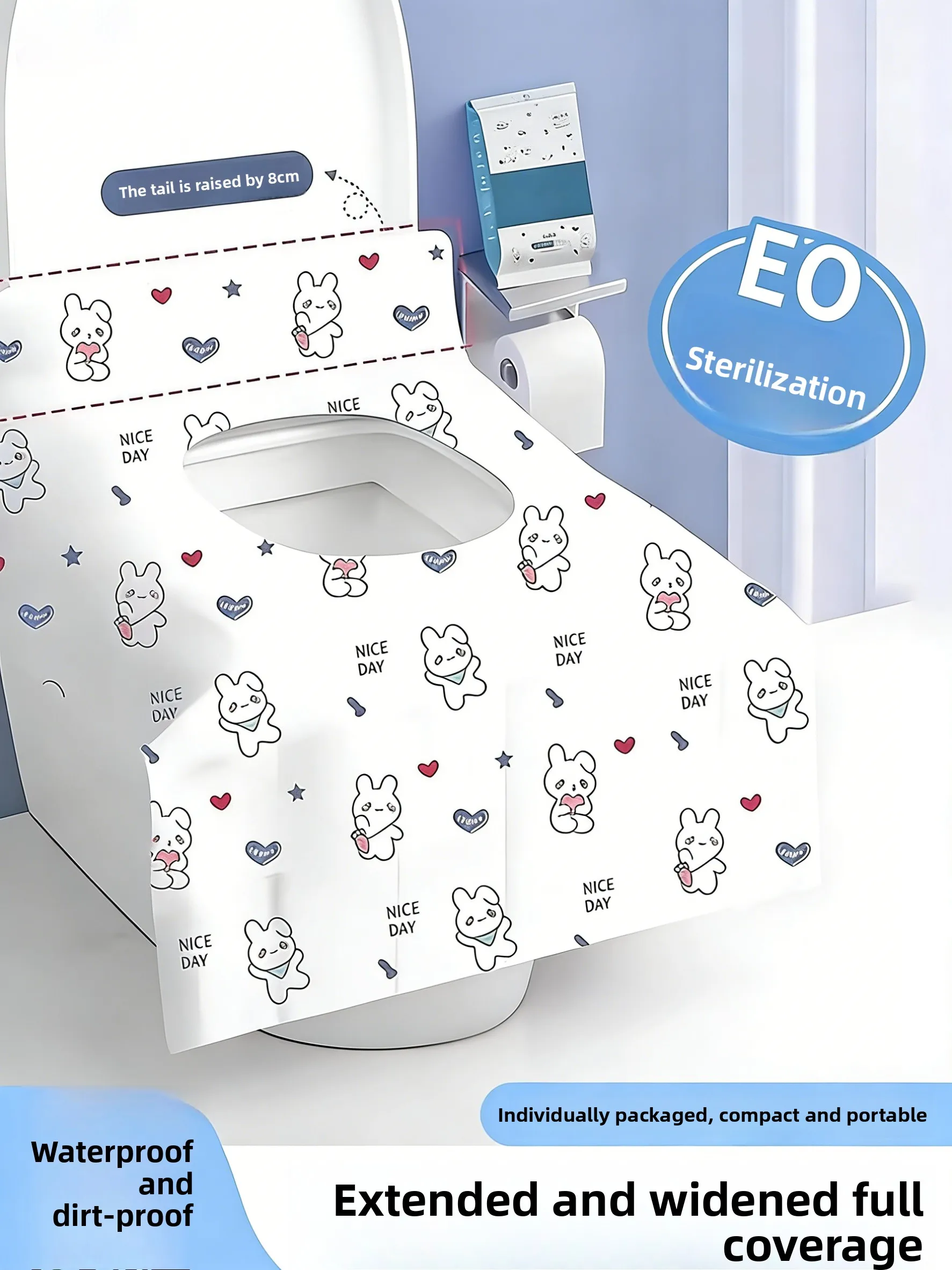 Disposable Toilet  Cover Large Size Full Coverage Materni Pad Cover Travel Special Hotel Independent Paaging Urinal Mat