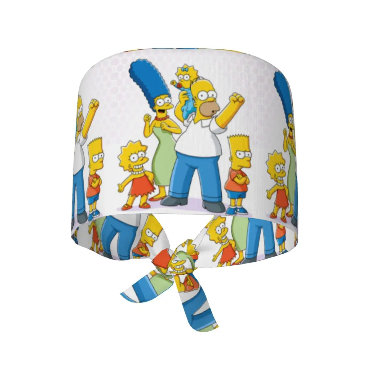Scrub Caps Simpsons Movies Nurse Hat For Unisex Women Tie Back Working Caps Adjustable Custom Medical Hat