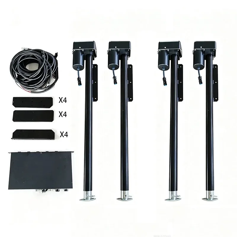 for RV Camper Trailer Stabilizer Outriggers Jack Manual Support Legs Lift System