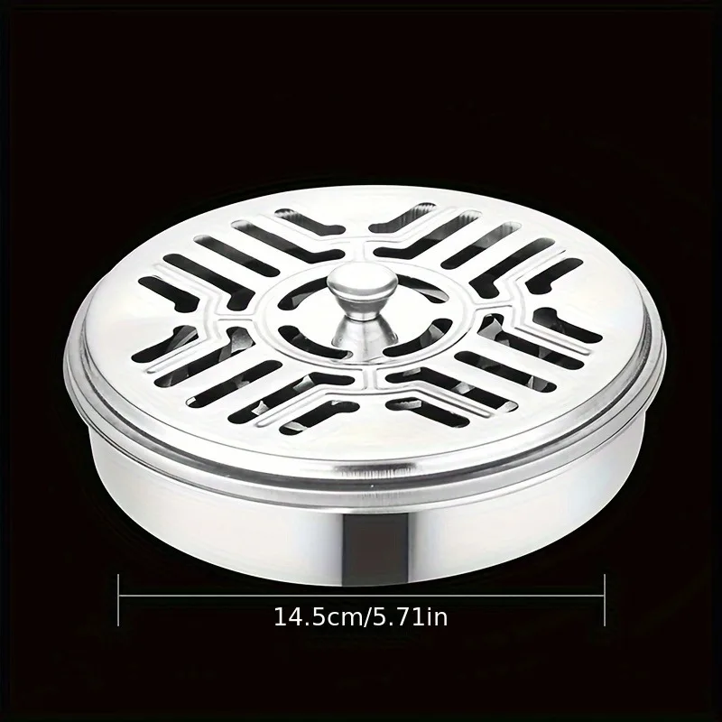 Incense Holder Mosquito Coil Tray Holder For Household With Lid Outdoor Mosquito Coil Box For Living Room And Bedroom