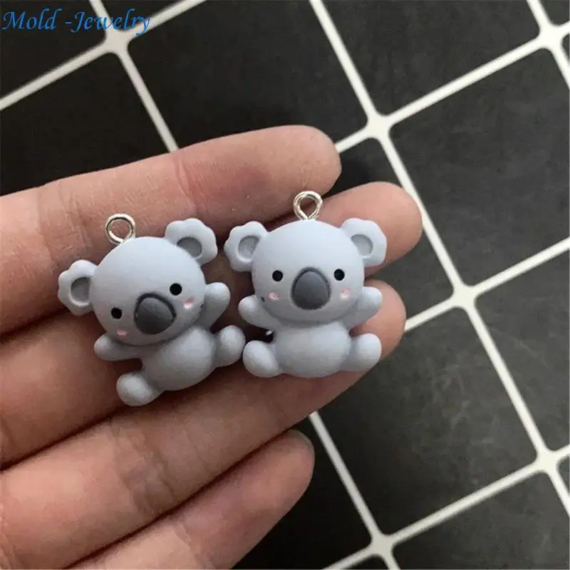 

69HB Set Of 20 Creative Koala Pendants Lightweight And Sturdy Charm Suitable For Creative DIY Projects And Gifts