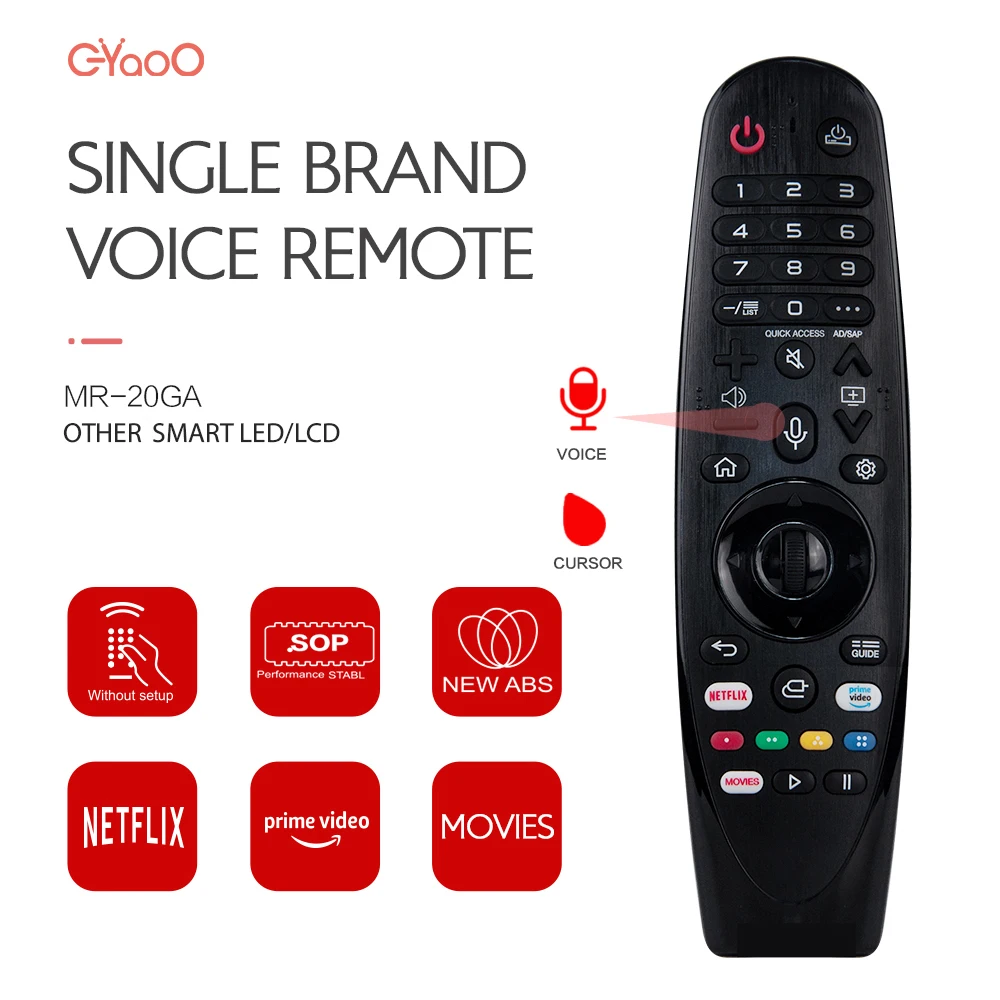 MR20GA AN-MR19BA Magic Voice TV Remote Replacement For AN-MR18BA MR20BA With Voice And Cursor Function