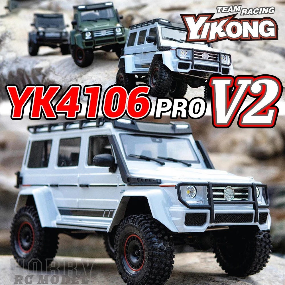 مراجعة وتحليل سيارة القيادة عن بعد YK 4106 PRO V2 1/10 RC Crawler