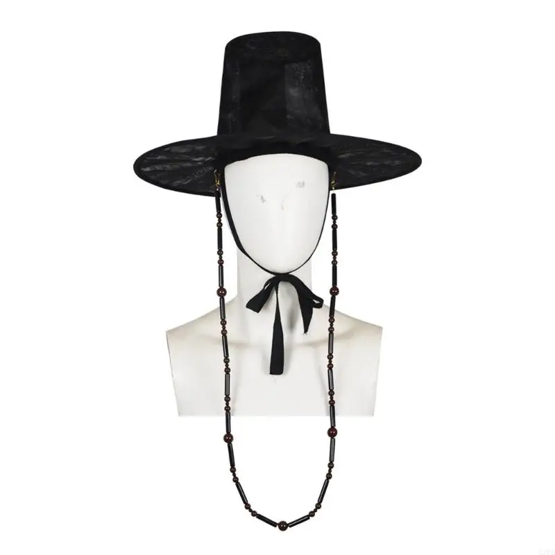 قبعة فستان سوداء متعددة الأغراض للاستخدام اليومي، بوليستر مقاوم للتجاعيد، خفيف الوزن، كاجوال أو ملابس للحفلات الراقصة #5