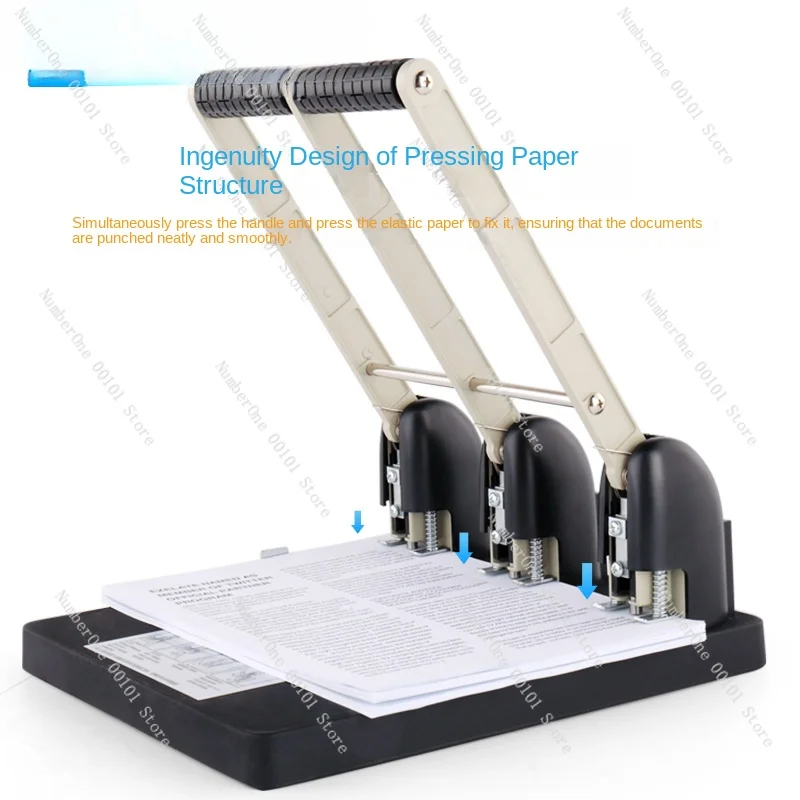 953 3-Hole Labor-Saving Drilling Machine Heavy-Duty Puncher Financial Binding Hole Drilling 150 Pages