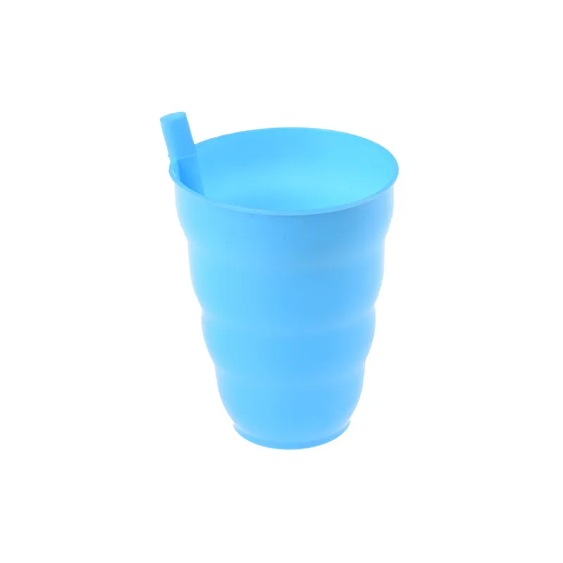 1pc Kids Sip Cup With Built In Straw Milk Cup Home Colors Sippy Cup Mug Drink Straw Cup For Kids