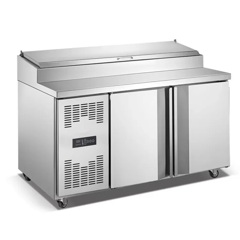 

Commercial Kitchen Catering Refrigeration Equipment Salad Bar Counter Freezer Fridge Workbench Refrigerator Table Under Counter