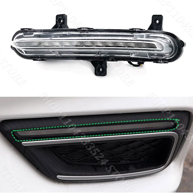 LED Front Fog Light Fog Lamp For SAIC MG6 MG 6 2018-2019 Daytime Running Light DRL Daytime Light Foglight