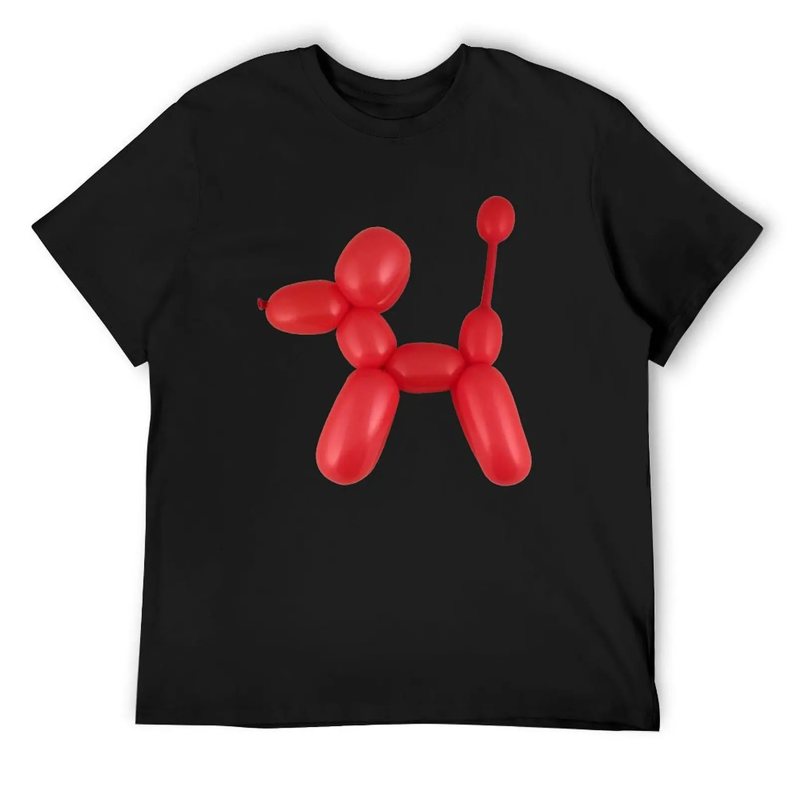 

Red Balloon Dog T-Shirt blue archive quick-drying cute tops summer top men t shirts high quality