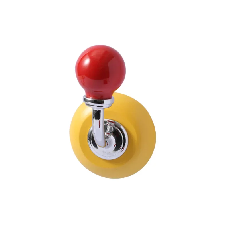 No punching round ball love magnetic suction hook anti-theft door magnet non-marking nail magnet solid wood round refrigerator