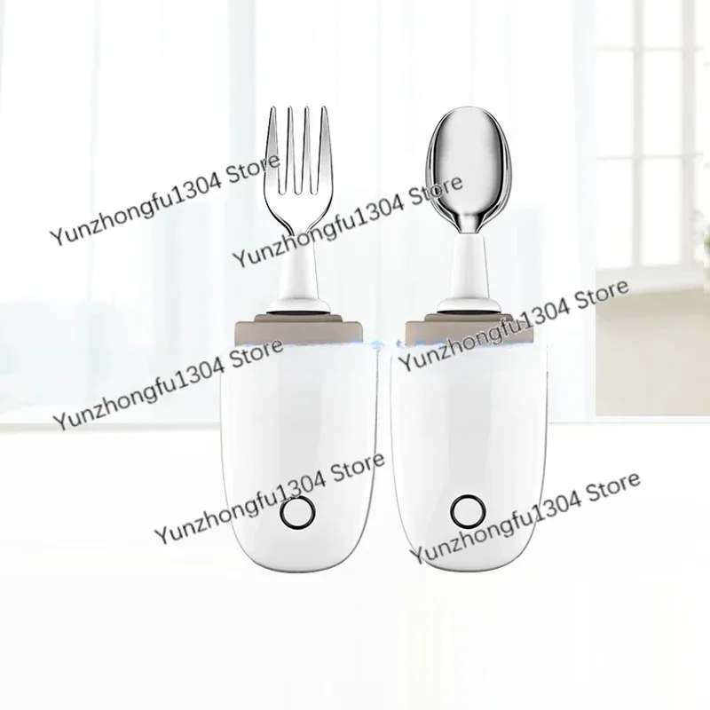 Intelligent anti-shake spoon auxiliary Parkinson's hand shaking elderly eating tableware anti-shake spoon rechargeable