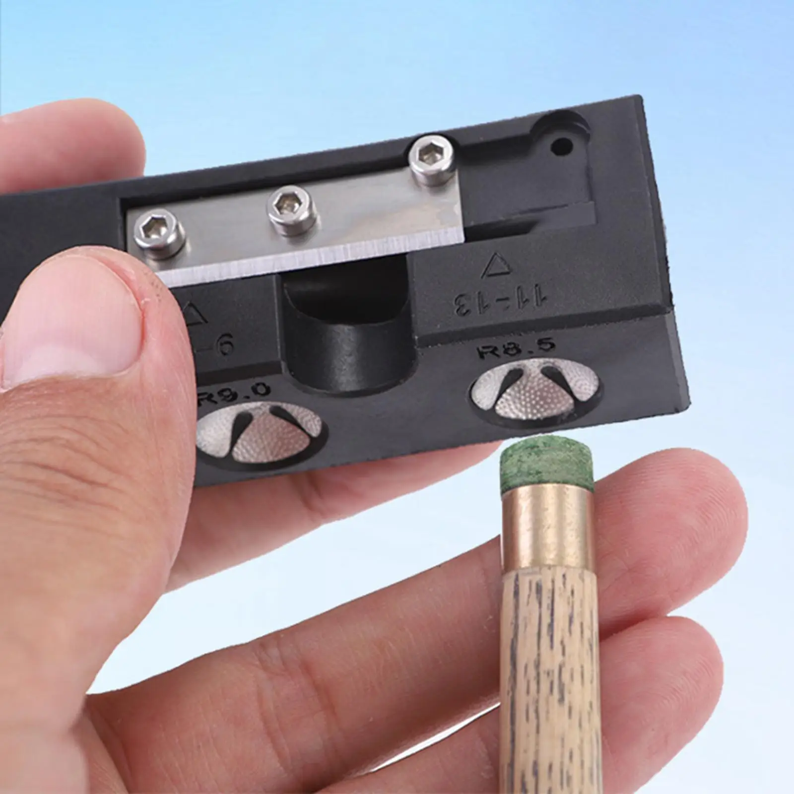 

Pool Cue Tip Repair Tool Billiard Pool Cue Tip Tools Professional Multifunctional Pool Cue Shaping Aerator Snooker Supplies