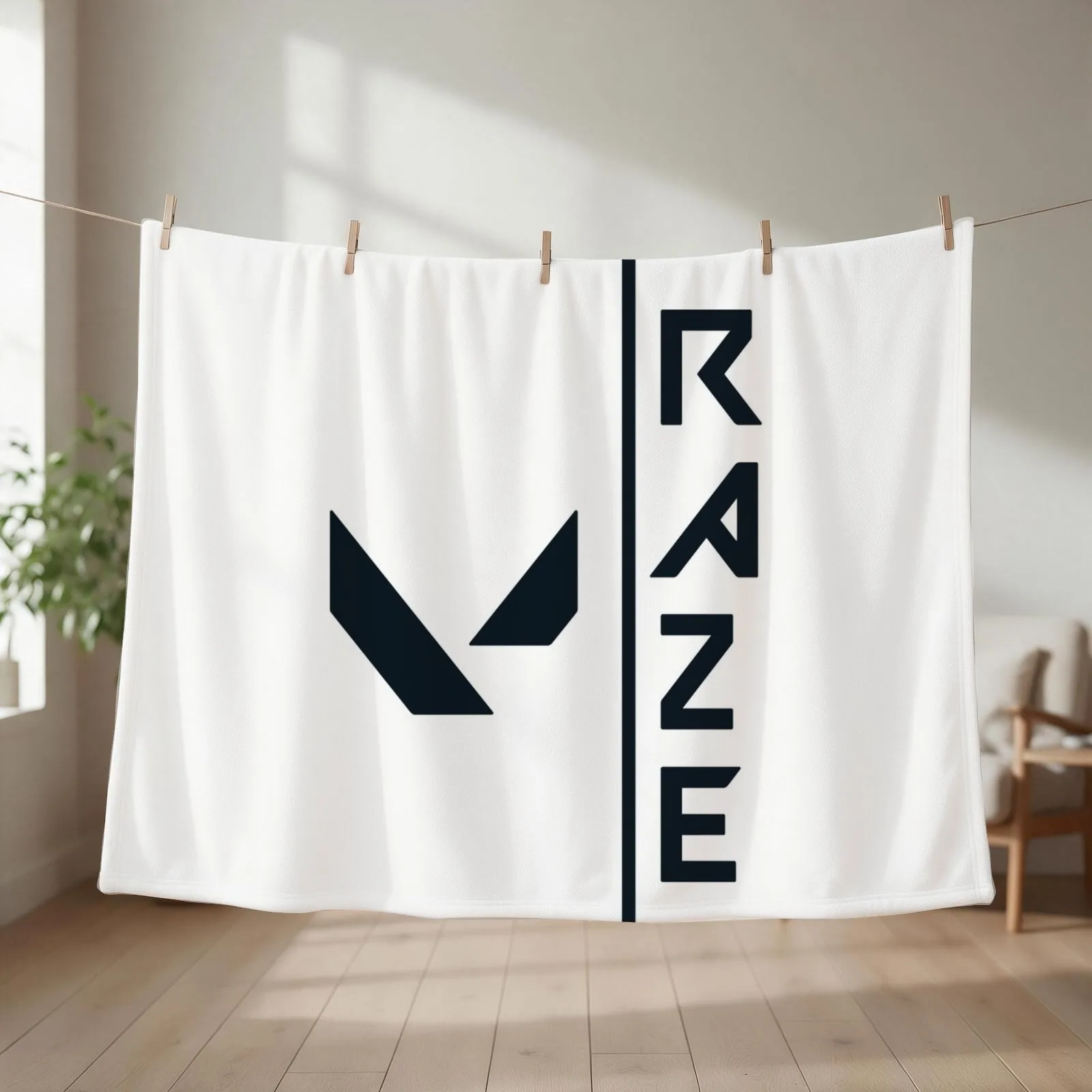 Valorants Raze Throw Blanket couch cozy soft plush fuzzy picnic outdoor blanket