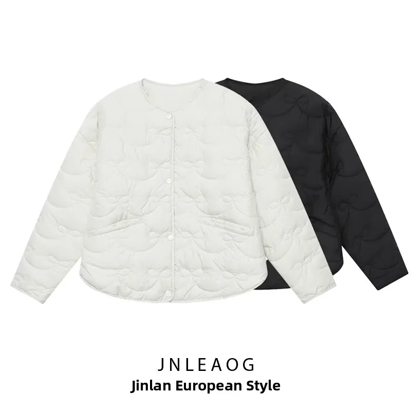 

Fashionable Knot Outerwear Women's Street Style Straight Cut Long Sleeve Zipper Closure Color Autumn New Arrival