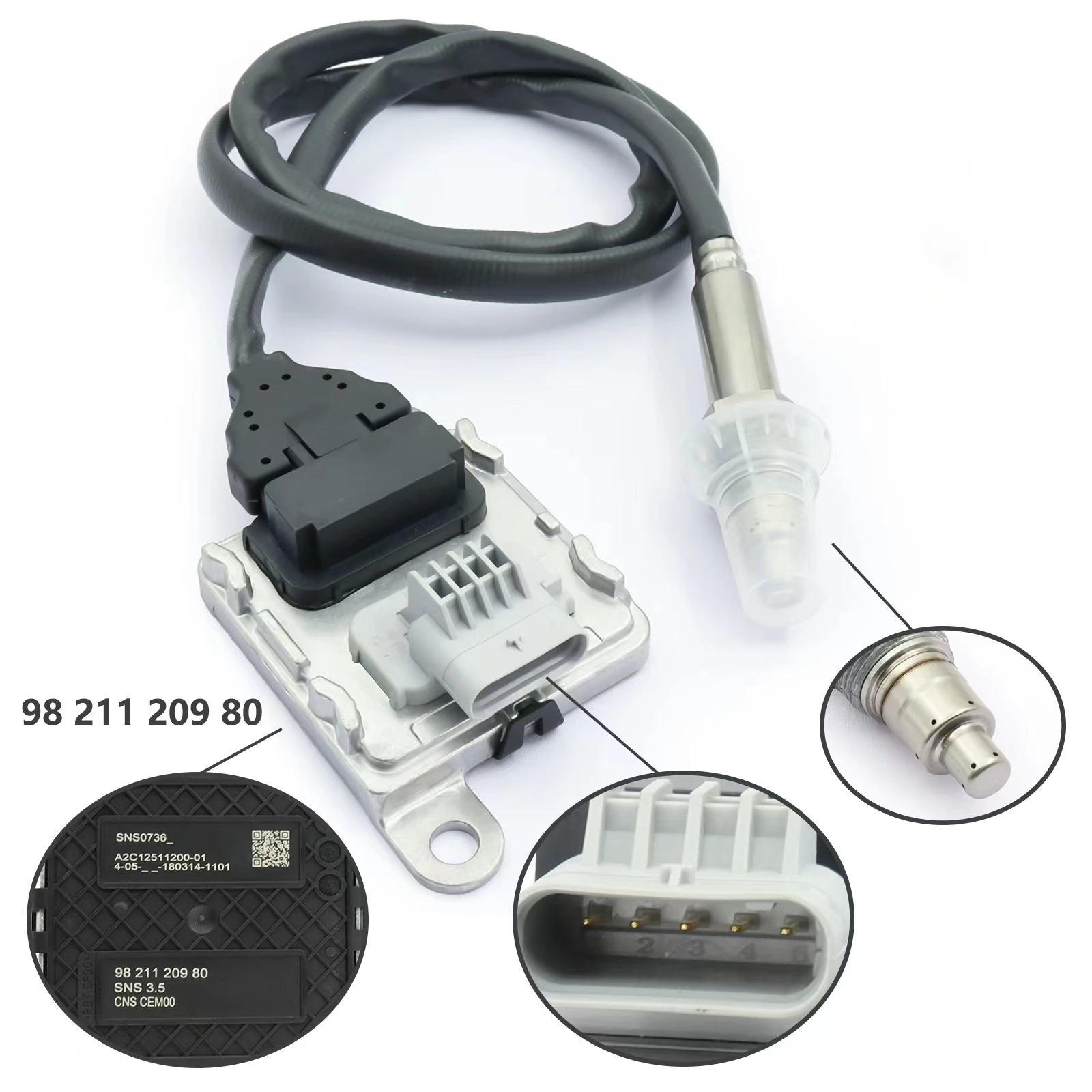 

Car Engines Nox Sensor SNS 0736 9821120980 9678570780 5WK96746A For Citron Peuget 1.6 2.0