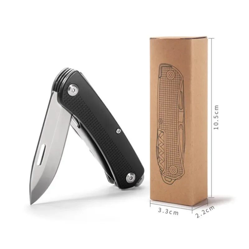 EDC Survival Knife with Swiss Army Features and Multifunctional Design for Outdoor Enthusiasts Best